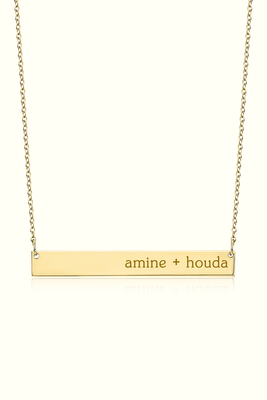 Collier Barre Personnalisable
