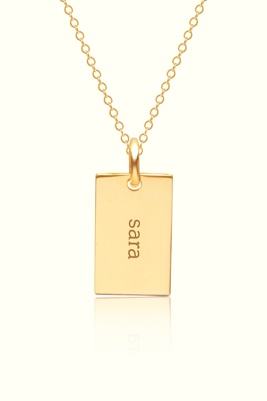 Collier Rectangle Personnalisable