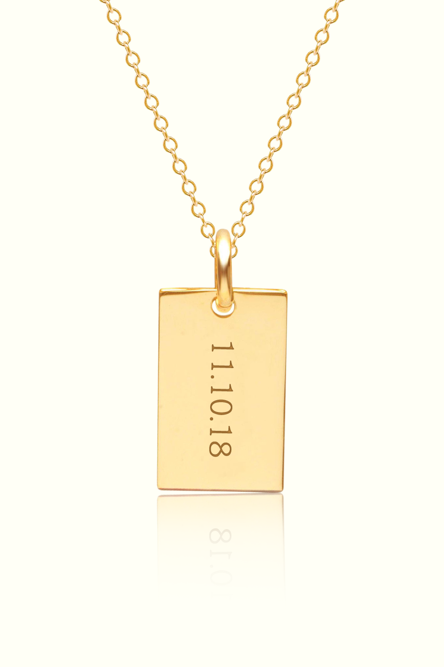 Collier Rectangle Personnalisable