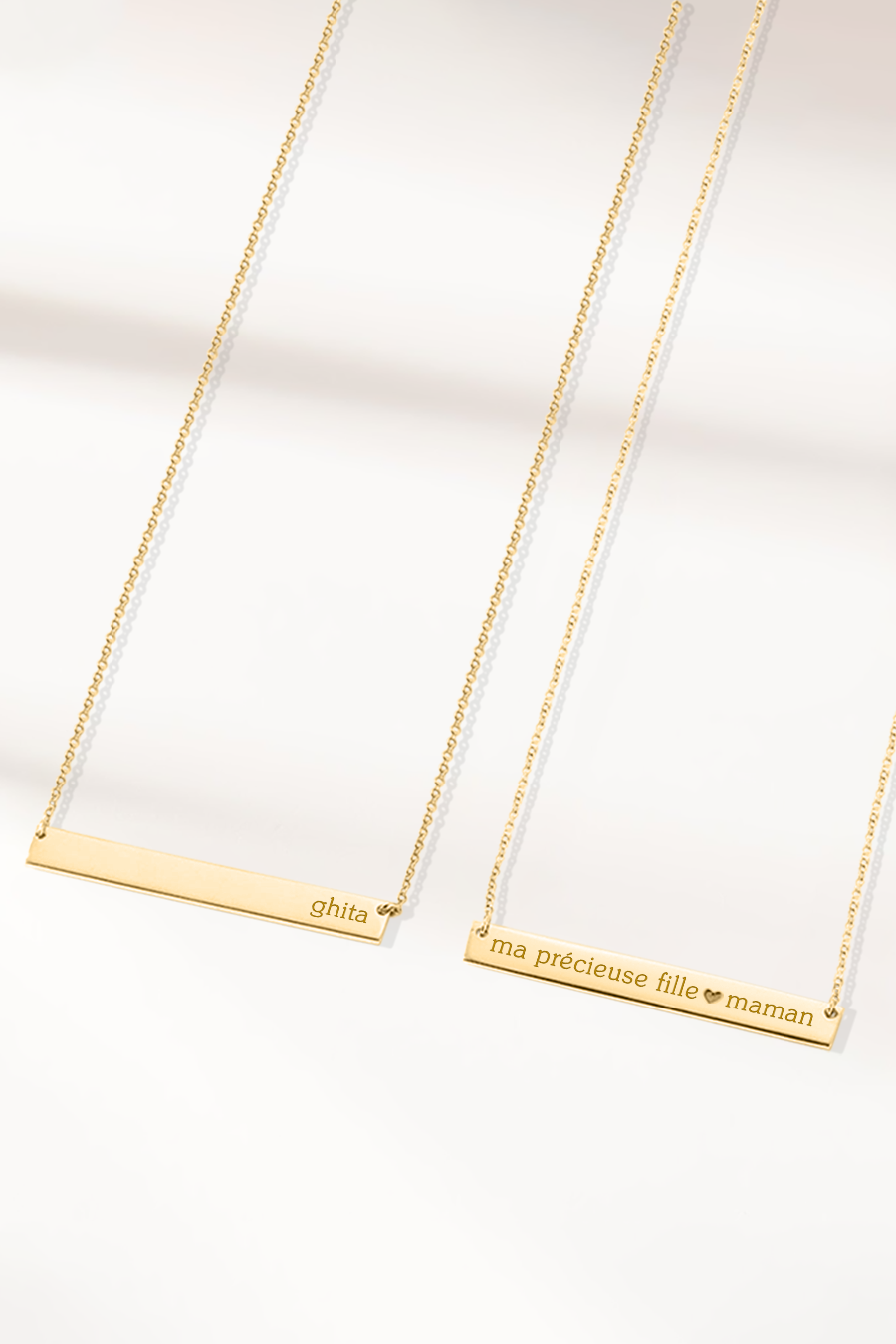 Collier Barre Personnalisable