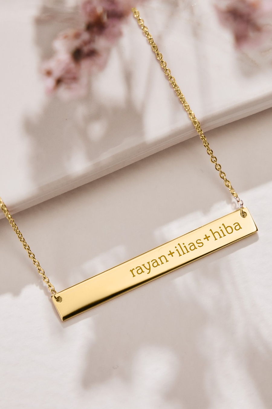 Collier Barre Personnalisable