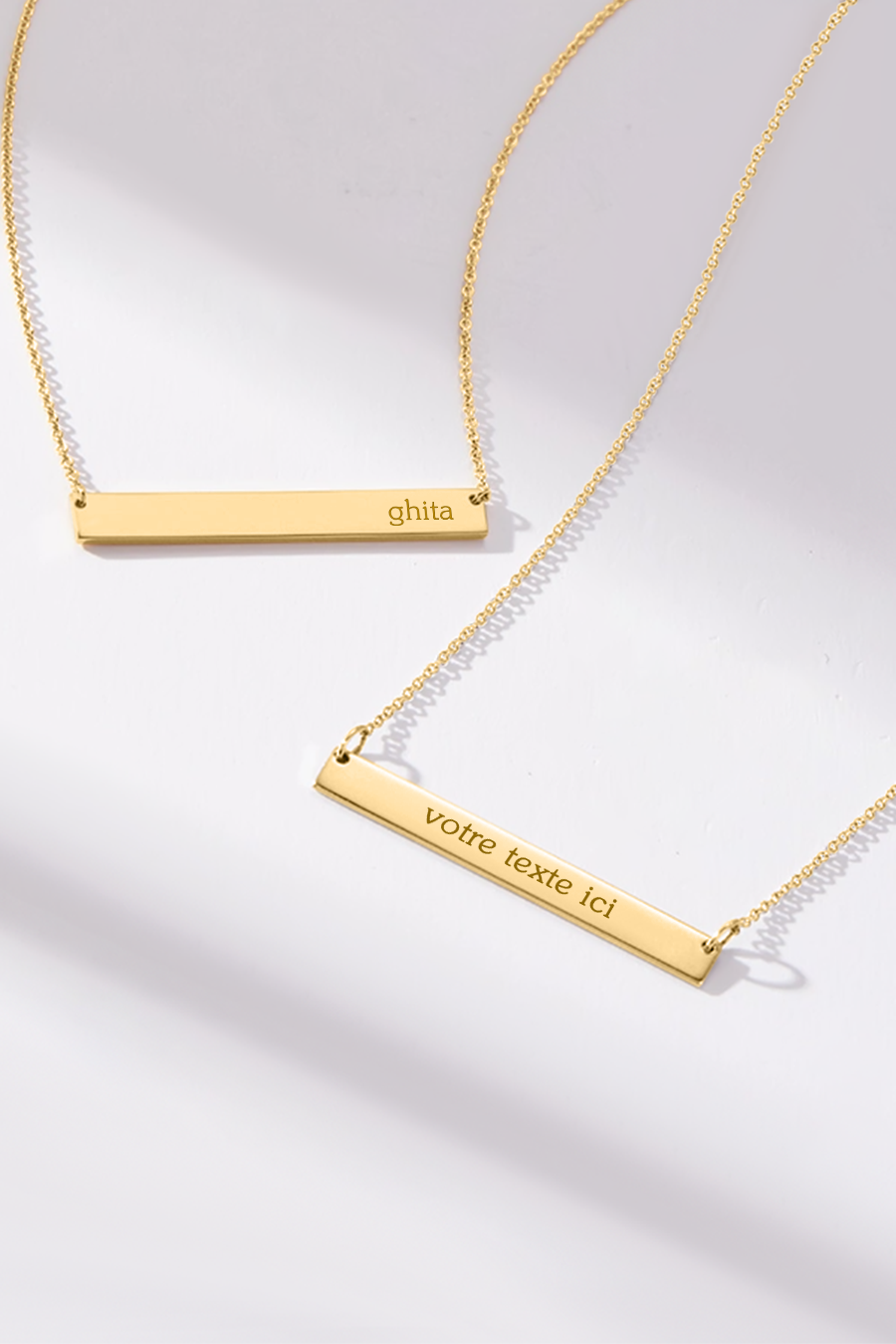 Collier Barre Personnalisable