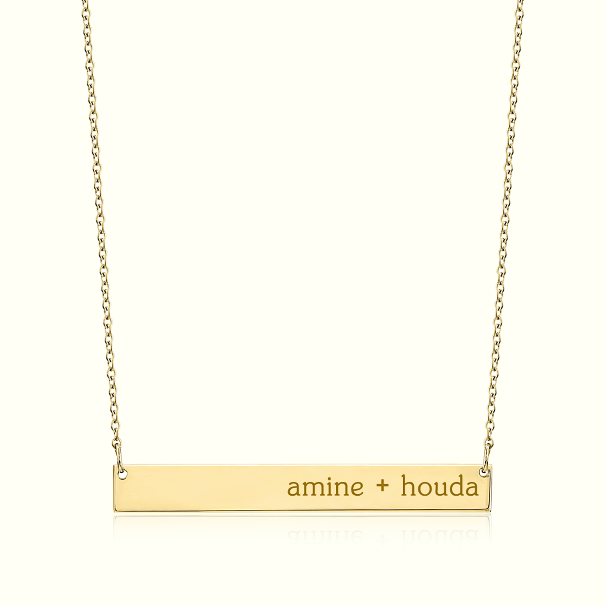 Collier Barre Personnalisable