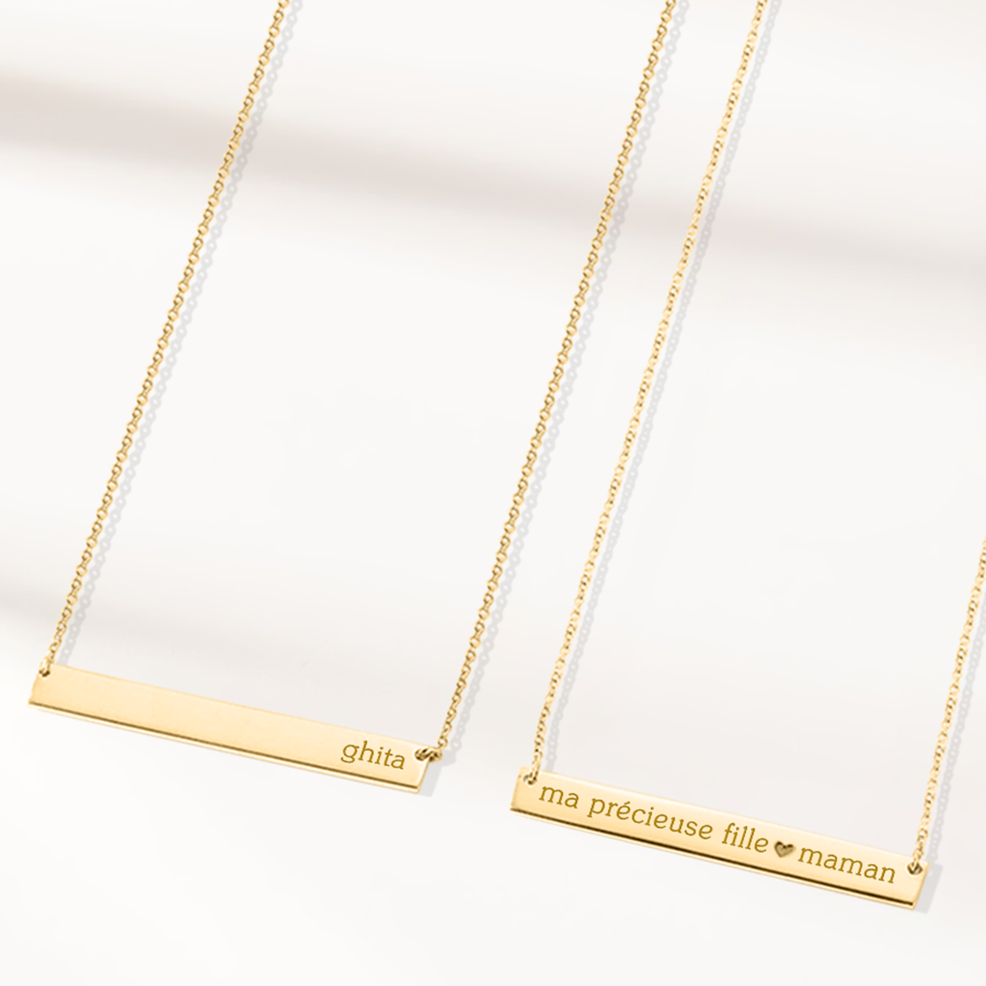 Collier Barre Personnalisable