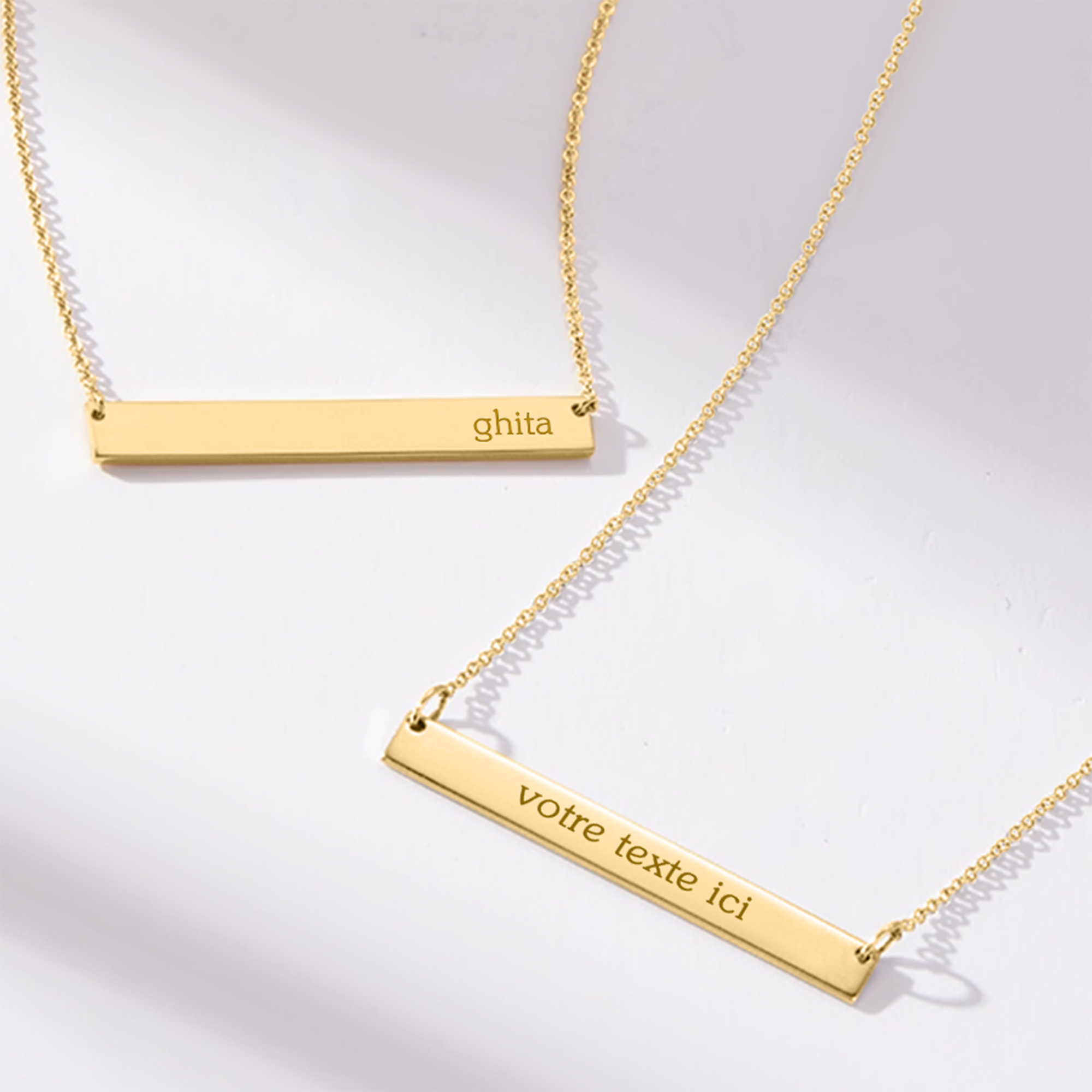 Collier Barre Personnalisable