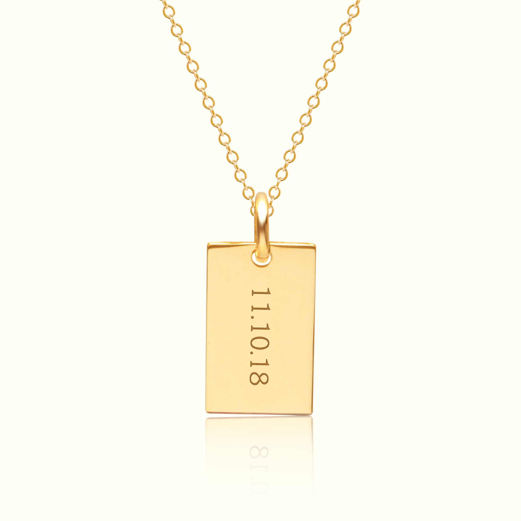 Collier Rectangle Personnalisable