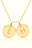 Petit collier rond 2 initiales