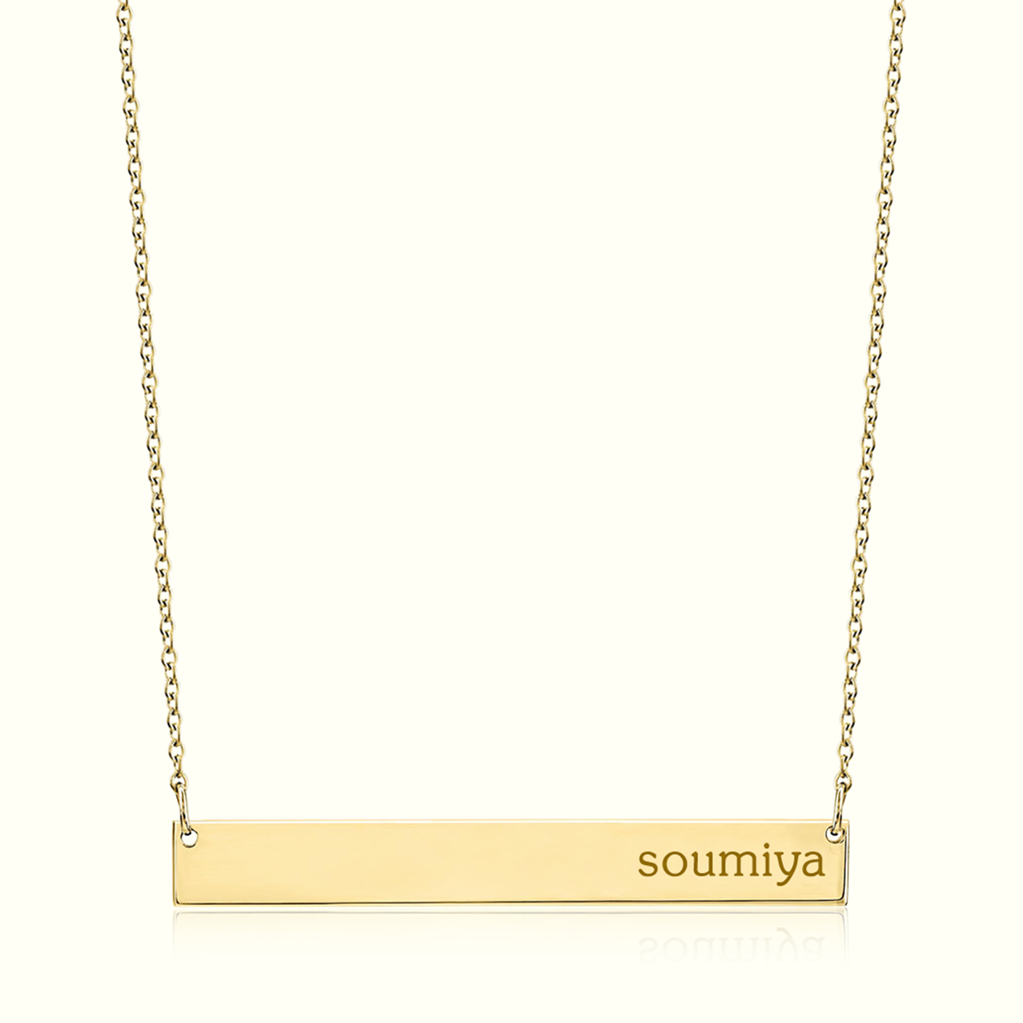 Collier Barre Personnalisable