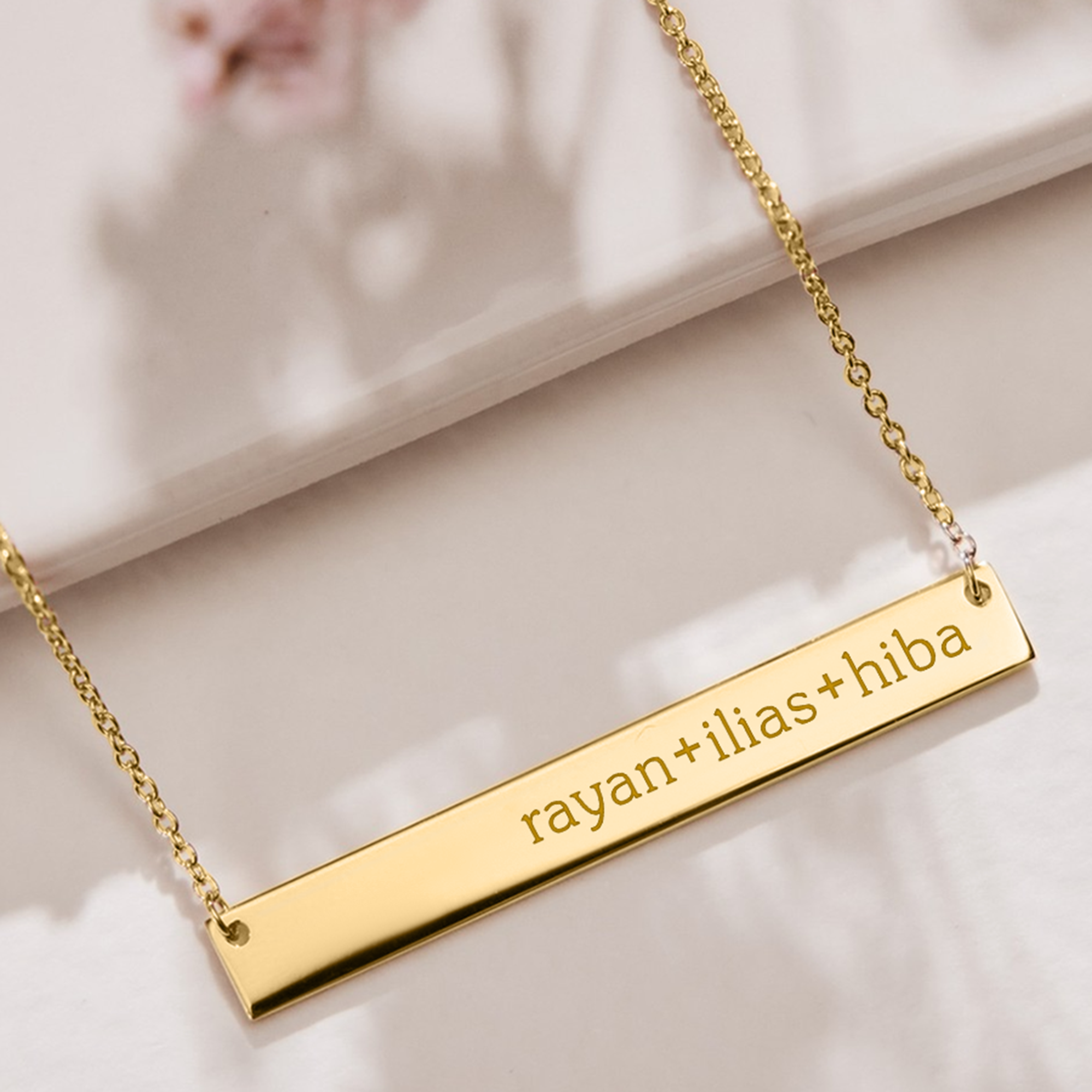 Collier Barre Personnalisable