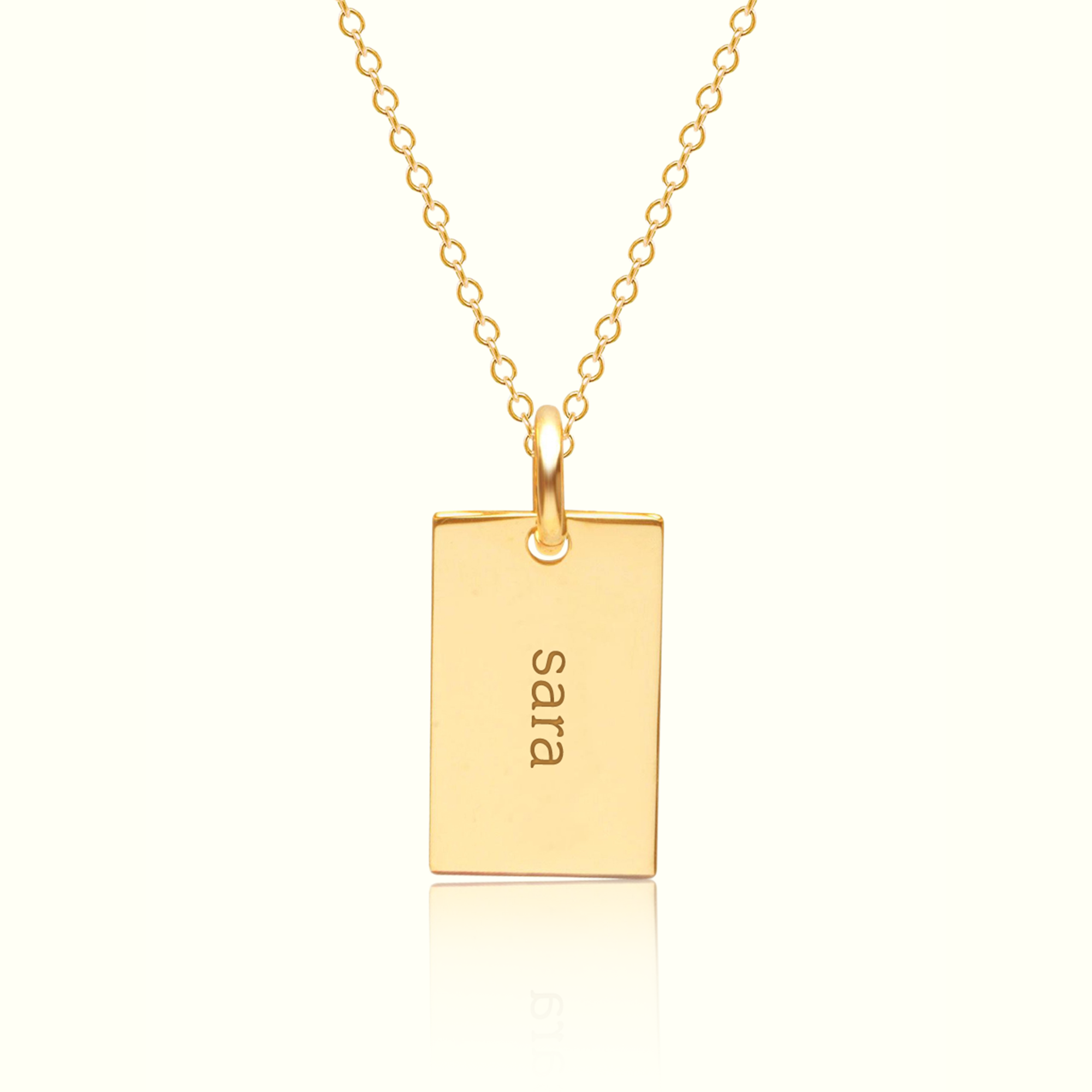 Collier Rectangle Personnalisable