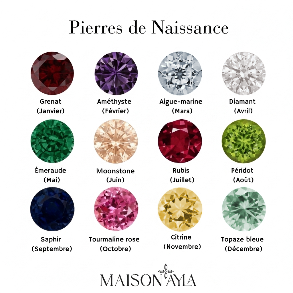 Bracelet Paperclip Initiale & Naissance